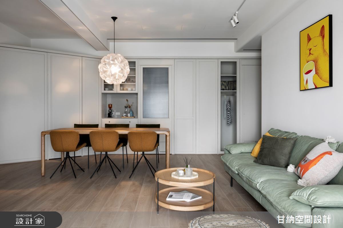 25坪新成屋(5年以下)＿北歐風客廳餐廳案例圖片＿甘納空間設計＿甘納_52之5