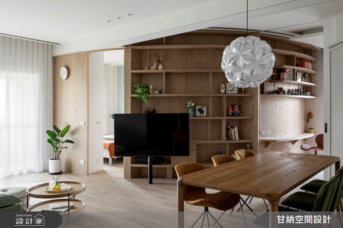 25坪新成屋(5年以下)＿北歐風客廳餐廳案例圖片＿甘納空間設計＿甘納_52之11