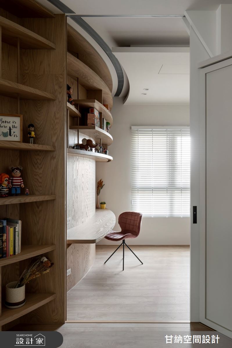 25坪新成屋(5年以下)＿北歐風臥室工作區案例圖片＿甘納空間設計＿甘納_52之15