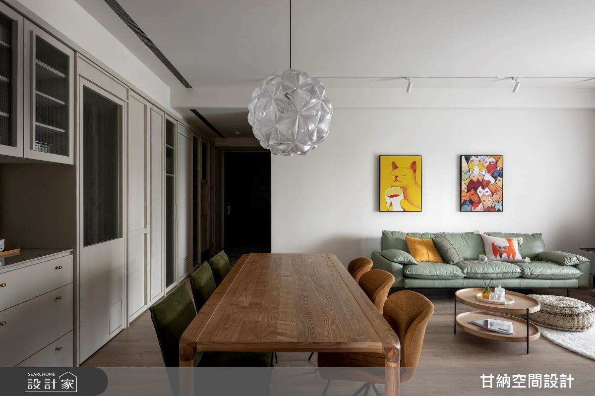25坪新成屋(5年以下)＿北歐風客廳餐廳案例圖片＿甘納空間設計＿甘納_52之2