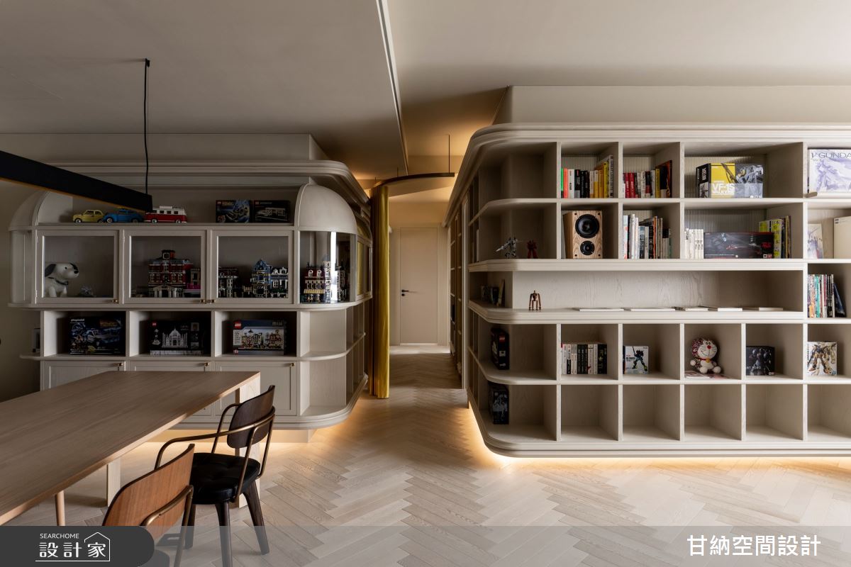 33坪新成屋(5年以下)＿混搭風客廳餐廳走廊案例圖片＿甘納空間設計＿甘納_59之6