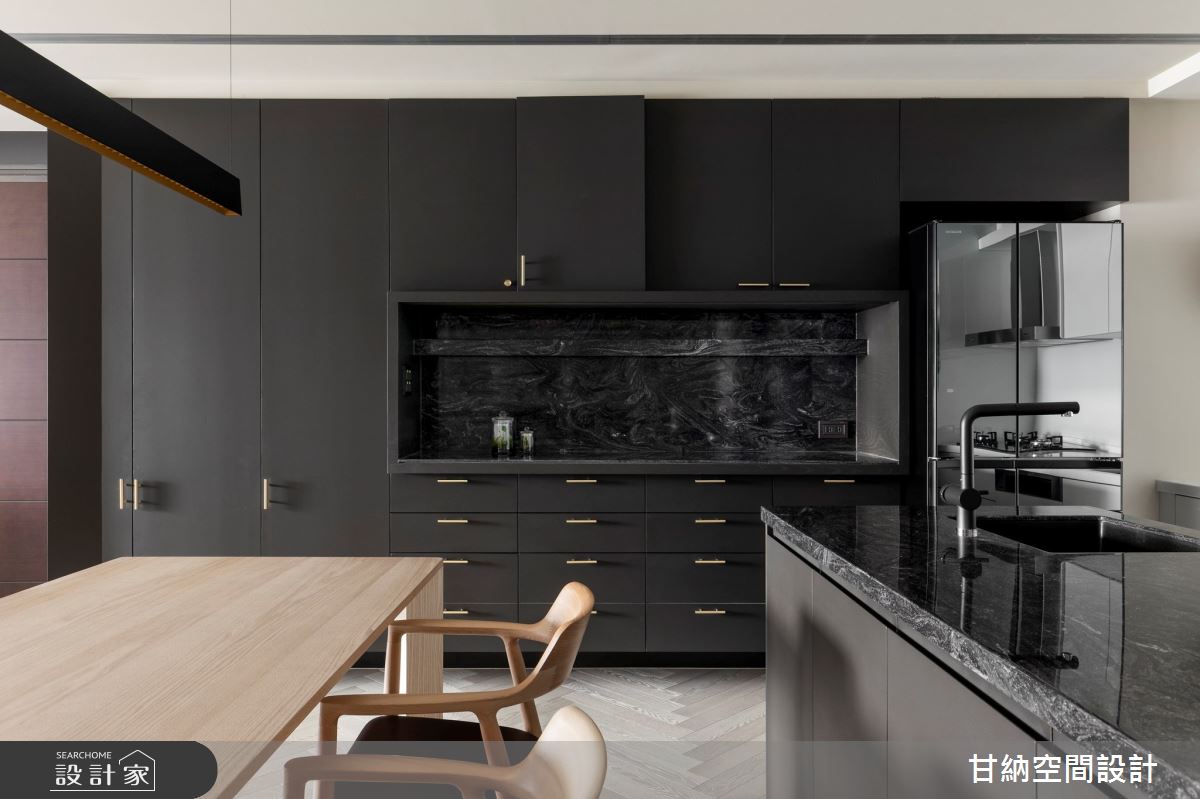 33坪新成屋(5年以下)＿混搭風餐廳廚房中島案例圖片＿甘納空間設計＿甘納_59之14
