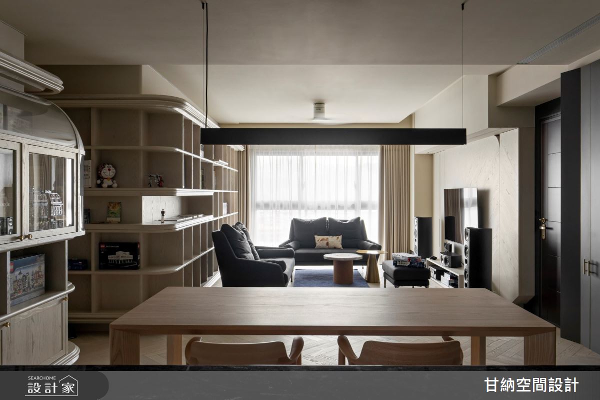 33坪新成屋(5年以下)＿混搭風客廳餐廳案例圖片＿甘納空間設計＿甘納_59之1