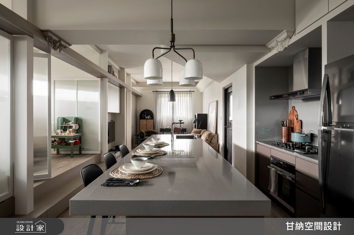 22坪毛胚屋＿混搭風客廳餐廳廚房臥室兒童房兒童房多功能室案例圖片＿甘納空間設計＿甘納_60之6