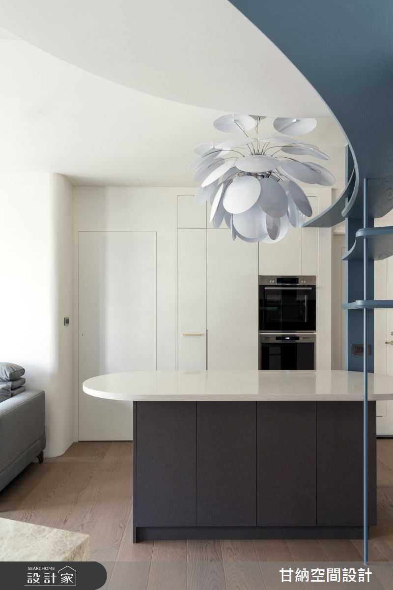 15坪新成屋(5年以下)＿現代風客廳餐廳中島案例圖片＿甘納空間設計＿甘納_62之4