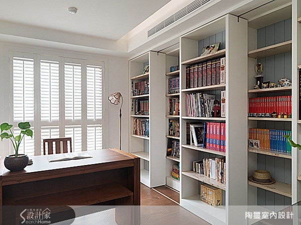 40坪新成屋(5年以下)＿鄉村風書房案例圖片＿陶璽空間設計＿陶璽_06之11