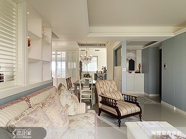 40坪新成屋(5年以下)＿鄉村風客廳案例圖片＿陶璽空間設計＿陶璽_06之6