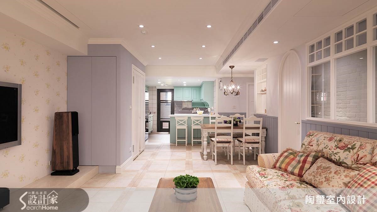 40坪新成屋(5年以下)＿鄉村風客廳案例圖片＿陶璽空間設計＿陶璽_09之4
