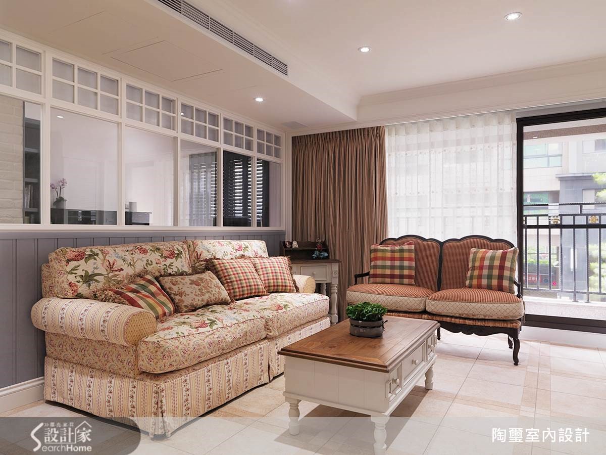 40坪新成屋(5年以下)＿鄉村風客廳案例圖片＿陶璽空間設計＿陶璽_09之3