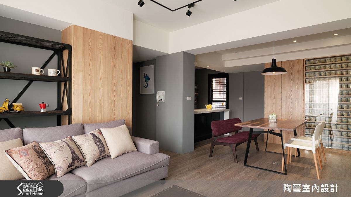 28坪老屋(16~30年)＿工業風客廳案例圖片＿陶璽空間設計＿陶璽_11之4