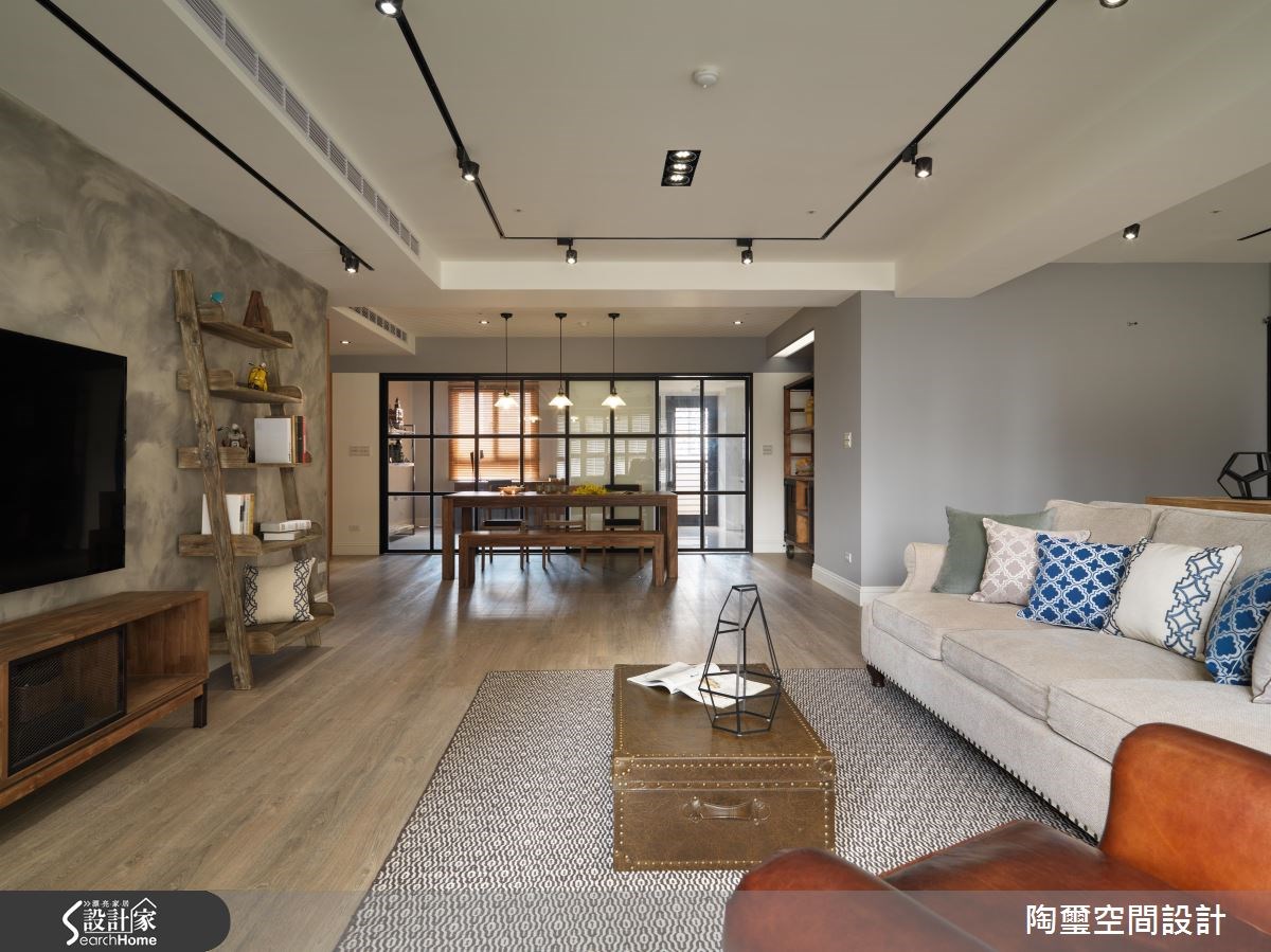 42坪新成屋(5年以下)＿美式風客廳案例圖片＿陶璽空間設計＿陶璽_19之1