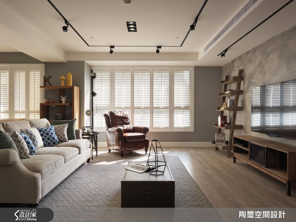 42坪新成屋(5年以下)＿美式風客廳案例圖片＿陶璽空間設計＿陶璽_19之5
