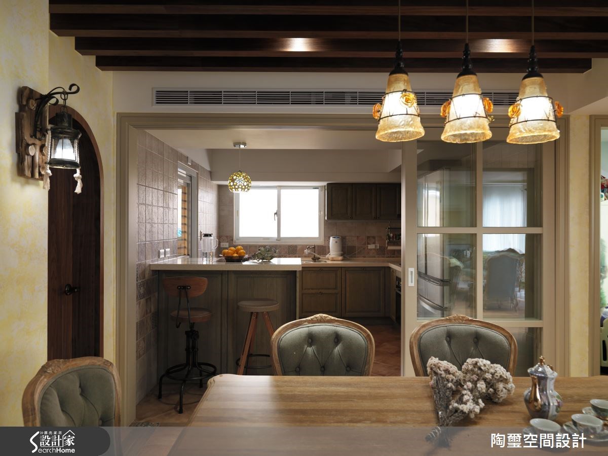 57坪中古屋(5~15年)＿鄉村風餐廳廚房吧檯案例圖片＿陶璽空間設計＿陶璽_21之14
