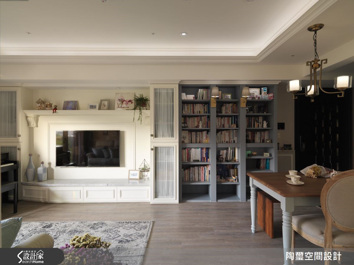 25坪新成屋(5年以下)＿新古典客廳案例圖片＿陶璽空間設計＿陶璽_22之5