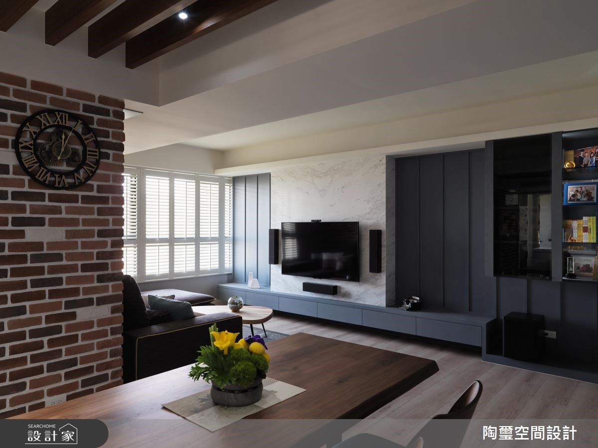 32坪新成屋(5年以下)＿美式風客廳餐廳案例圖片＿陶璽空間設計＿陶璽_23之5