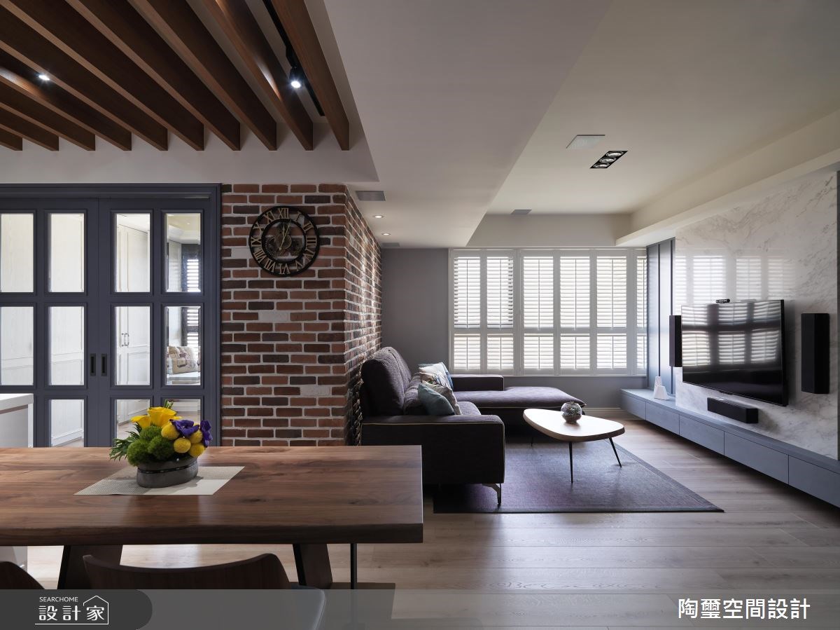 32坪新成屋(5年以下)＿美式風客廳餐廳案例圖片＿陶璽空間設計＿陶璽_23之6