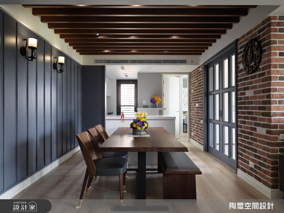 32坪新成屋(5年以下)＿美式風餐廳吧檯案例圖片＿陶璽空間設計＿陶璽_23之10