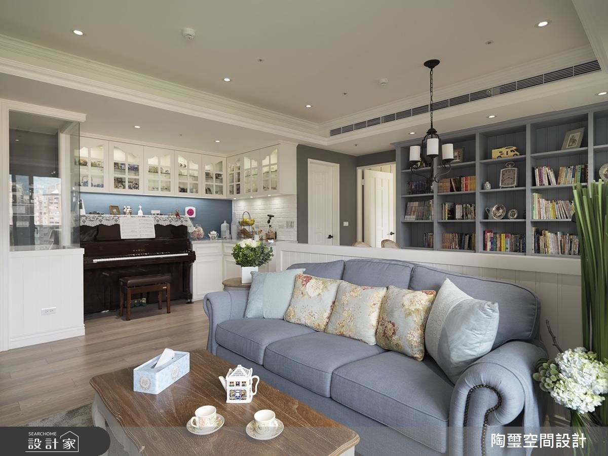 21坪新成屋(5年以下)＿美式風客廳案例圖片＿陶璽空間設計＿陶璽_25之6