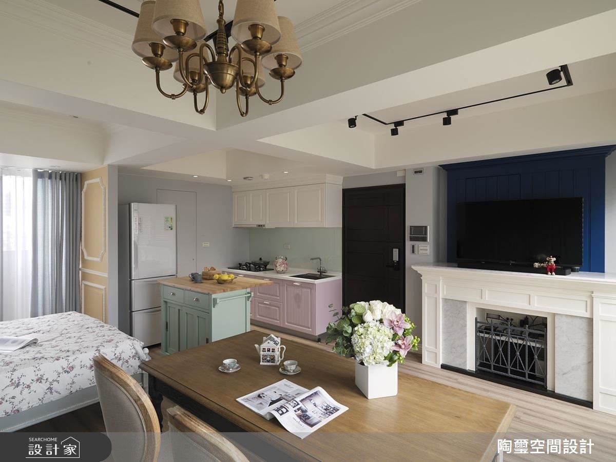 11坪新成屋(5年以下)＿鄉村風廚房吧檯案例圖片＿陶璽空間設計＿陶璽_26之4