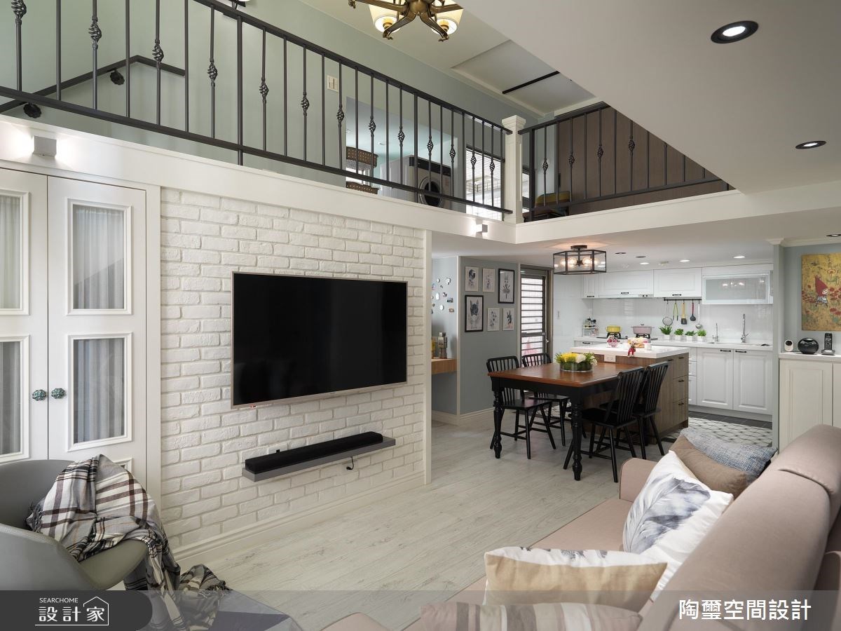 25坪中古屋(5~15年)＿美式風客廳餐廳廚房案例圖片＿陶璽空間設計＿陶璽_27之8
