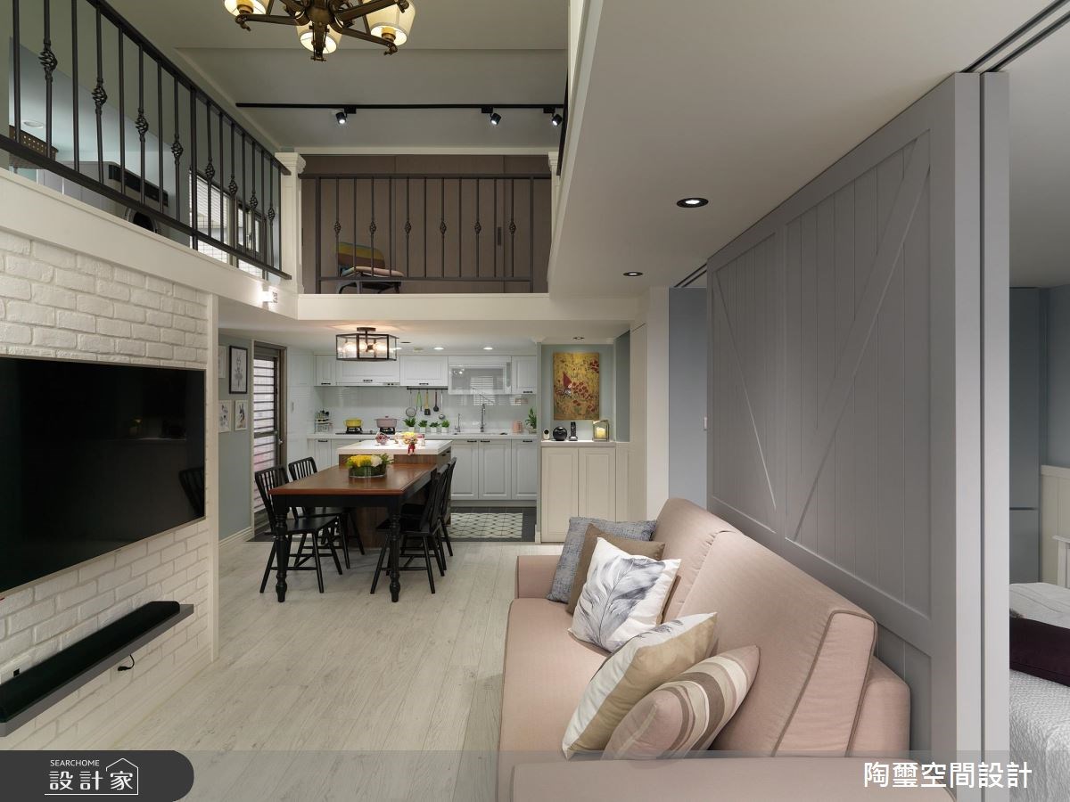 25坪中古屋(5~15年)＿美式風客廳餐廳廚房案例圖片＿陶璽空間設計＿陶璽_27之9