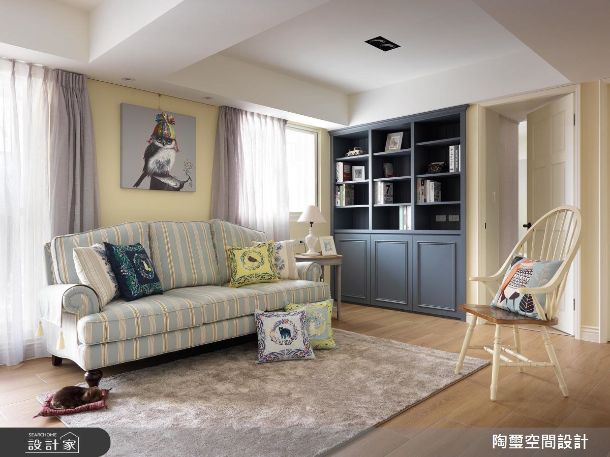 26坪中古屋(5~15年)＿鄉村風客廳案例圖片＿陶璽空間設計＿陶璽_28之18