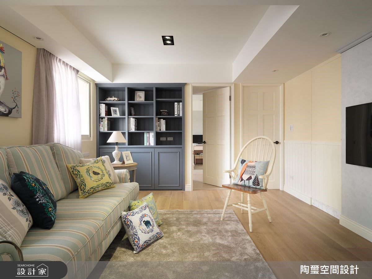 26坪中古屋(5~15年)＿鄉村風客廳案例圖片＿陶璽空間設計＿陶璽_28之19