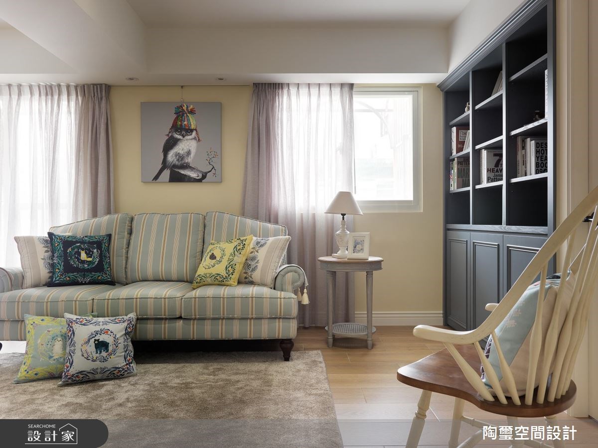 26坪中古屋(5~15年)＿鄉村風客廳案例圖片＿陶璽空間設計＿陶璽_28之21