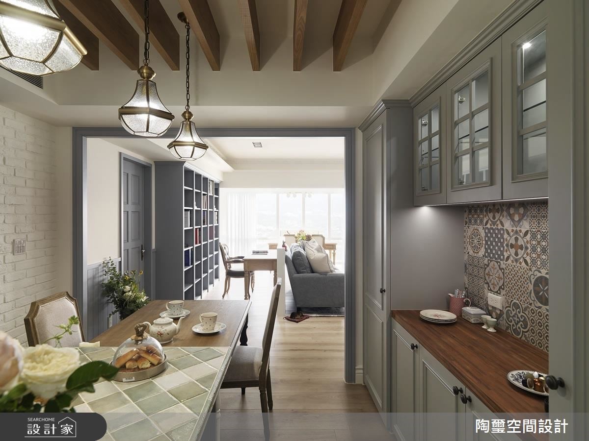 35坪新成屋(5年以下)＿美式風餐廳吧檯案例圖片＿陶璽空間設計＿陶璽_29之15
