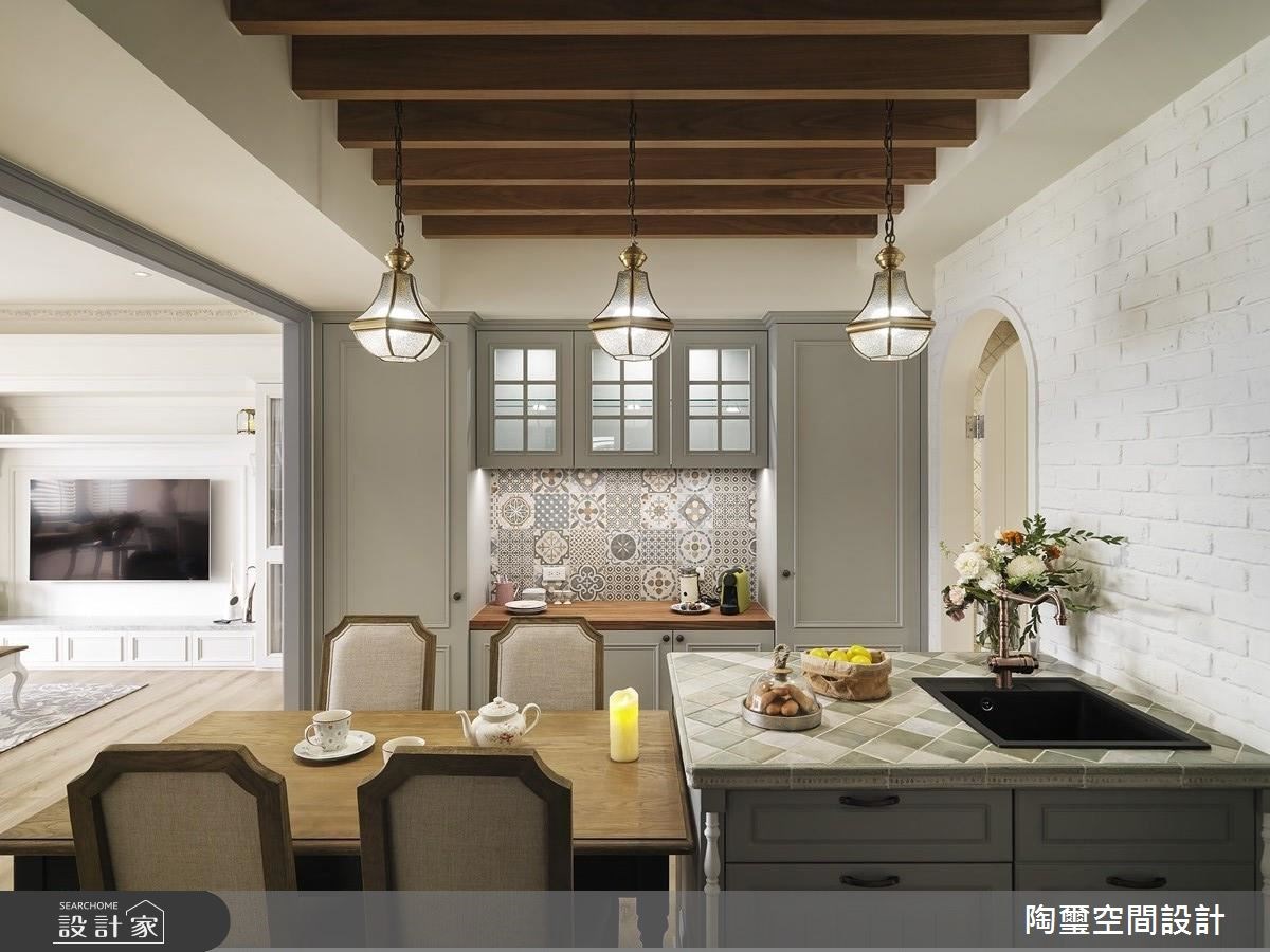 35坪新成屋(5年以下)＿美式風餐廳吧檯案例圖片＿陶璽空間設計＿陶璽_29之17