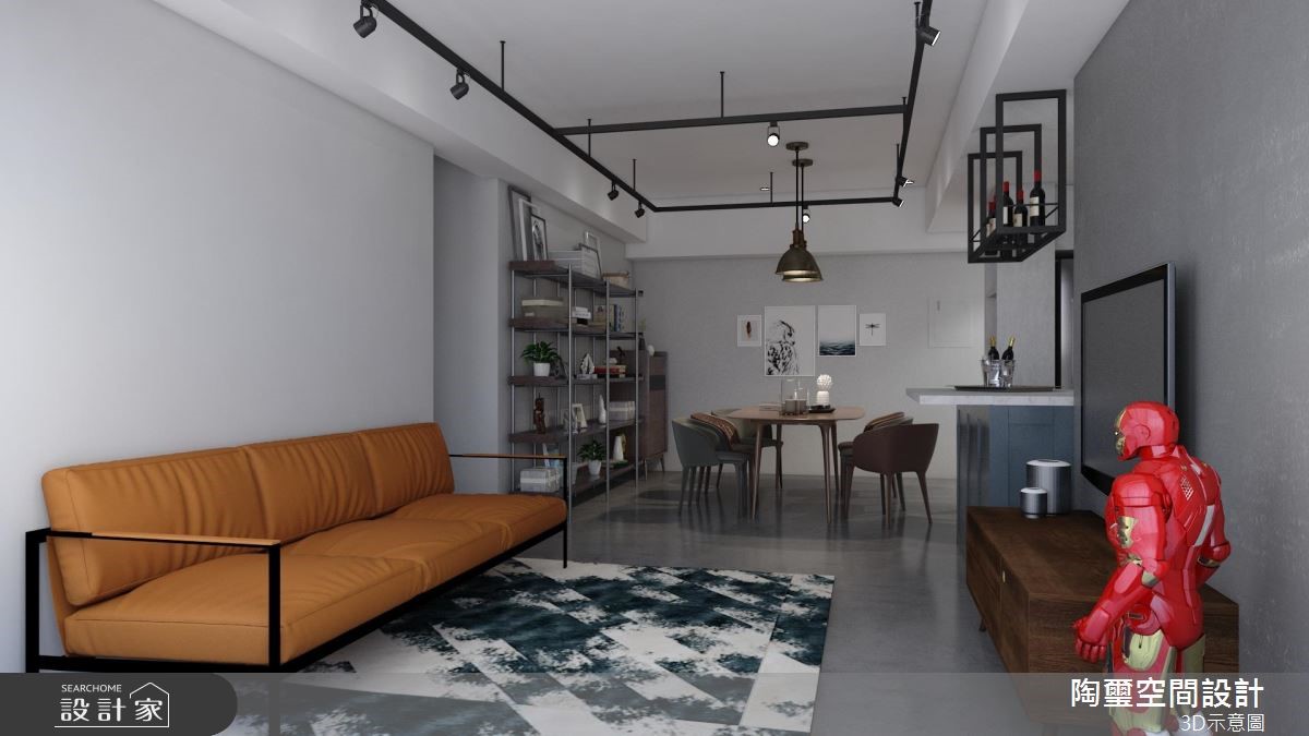 40坪老屋(16~30年)＿工業風客廳案例圖片＿陶璽空間設計＿陶璽_35之19