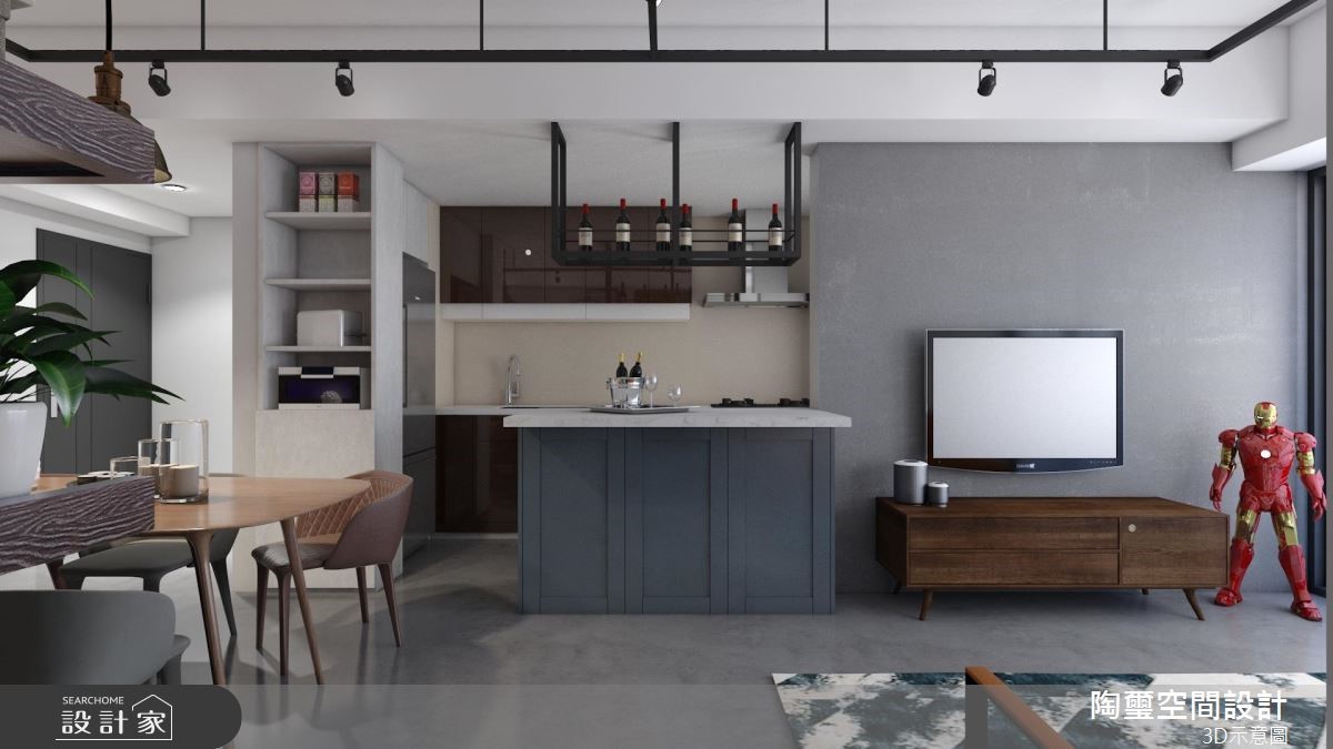 40坪老屋(16~30年)＿工業風客廳案例圖片＿陶璽空間設計＿陶璽_35之20