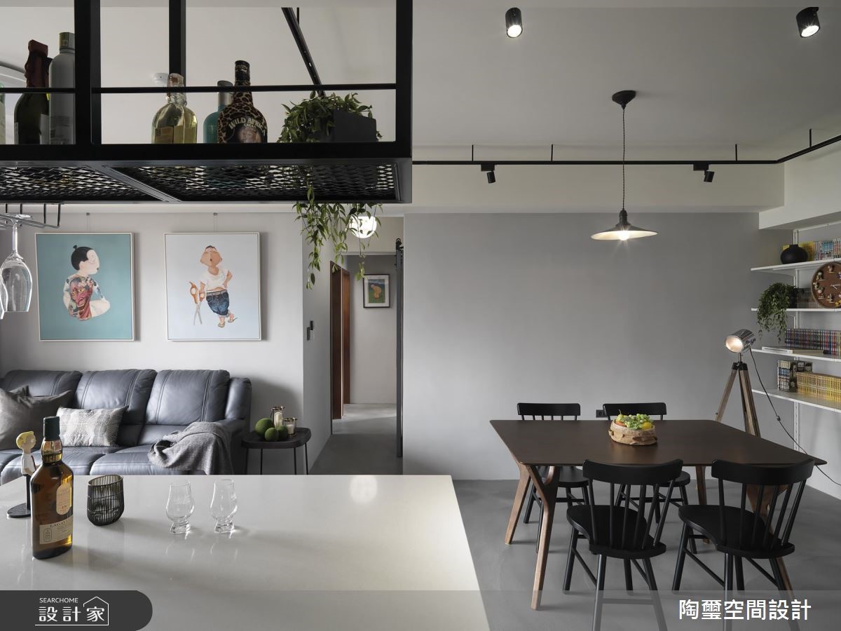 40坪老屋(16~30年)＿工業風吧檯案例圖片＿陶璽空間設計＿陶璽_35之13