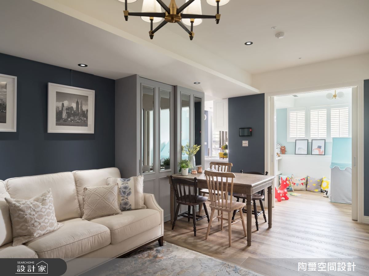 19坪新成屋(5年以下)＿美式風客廳餐廳案例圖片＿陶璽空間設計＿陶璽_37之4