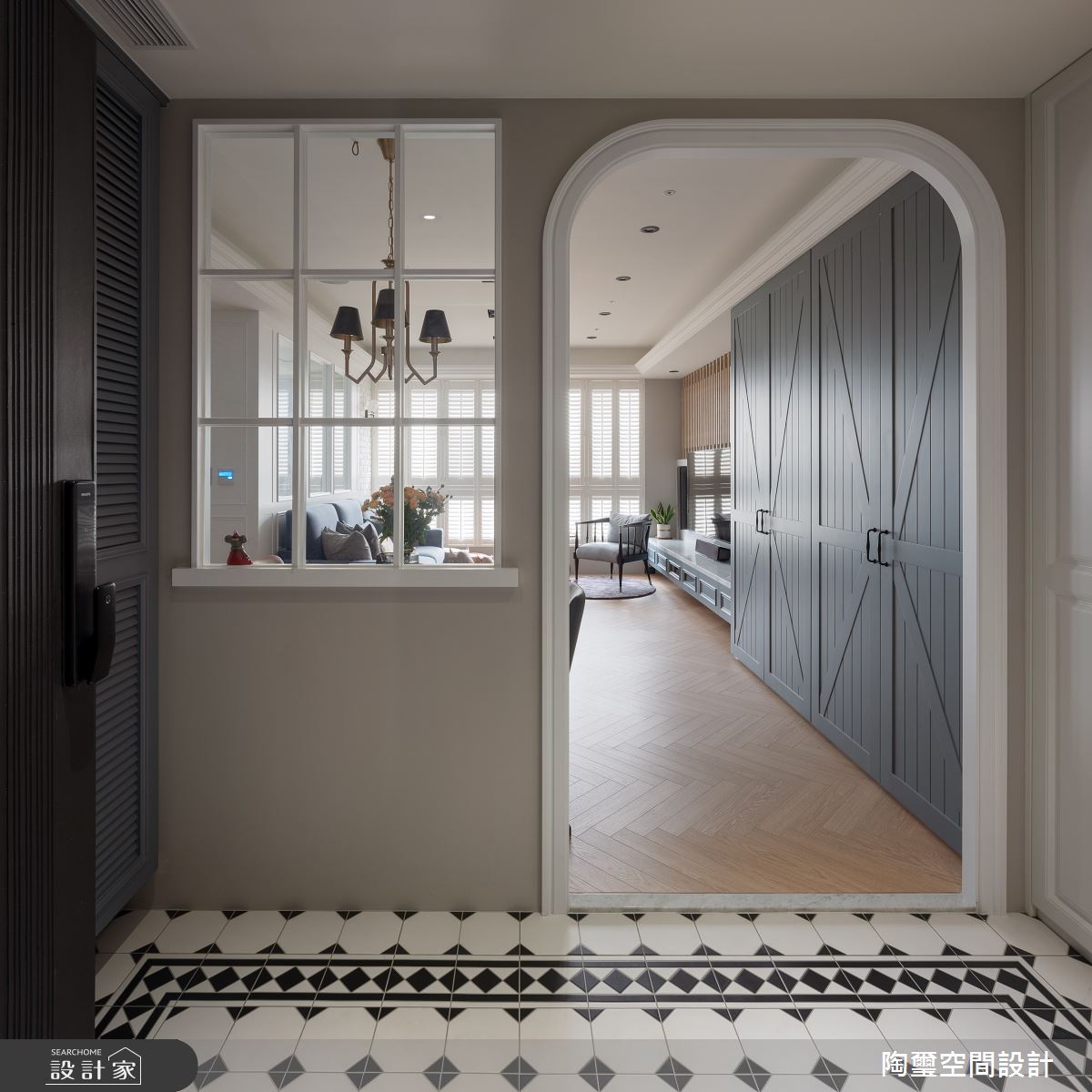 35坪新成屋(5年以下)＿美式風玄關案例圖片＿陶璽空間設計＿陶璽_39之1
