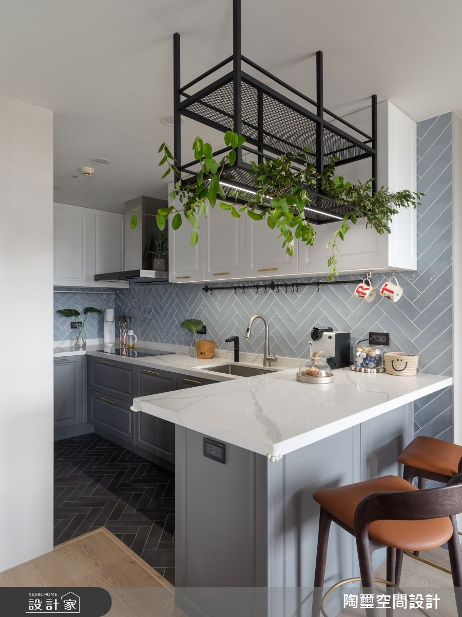35坪新成屋(5年以下)＿美式風廚房吧檯中島案例圖片＿陶璽空間設計＿陶璽_39之16