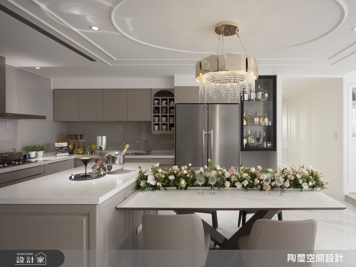 40坪毛胚屋＿新古典餐廳廚房中島案例圖片＿陶璽空間設計＿陶璽_47之12