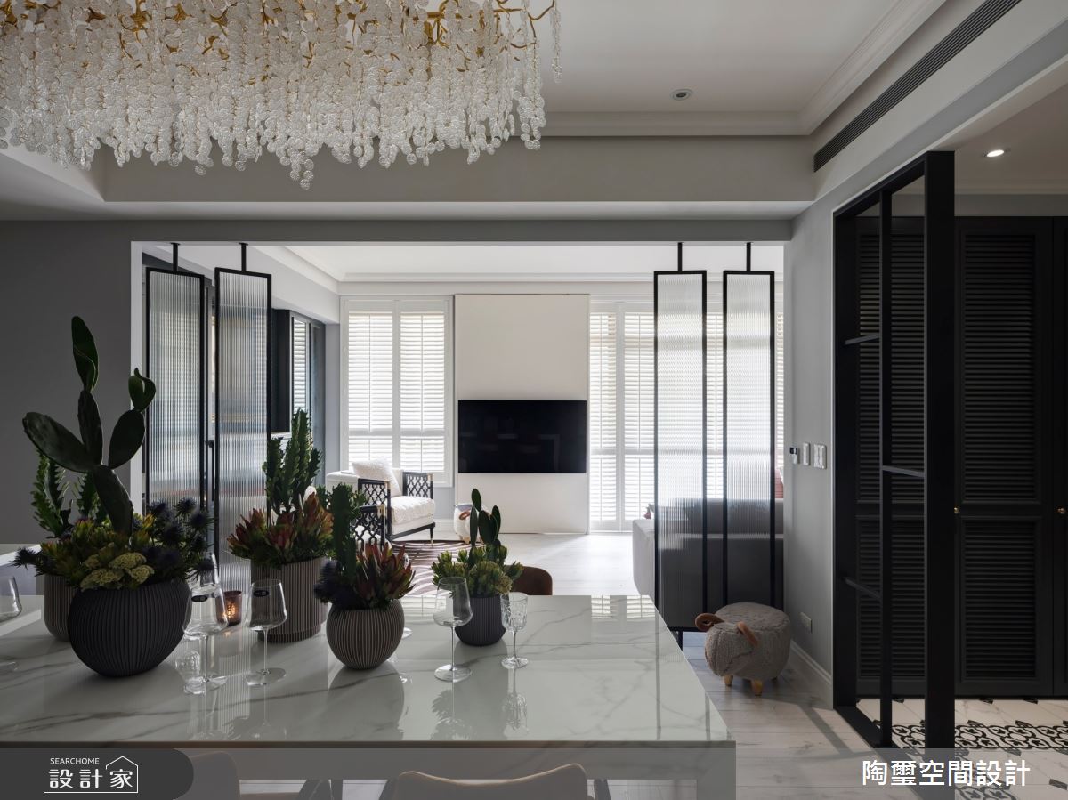 35坪新成屋(5年以下)＿混搭風玄關客廳餐廳案例圖片＿陶璽空間設計＿陶璽_48之7