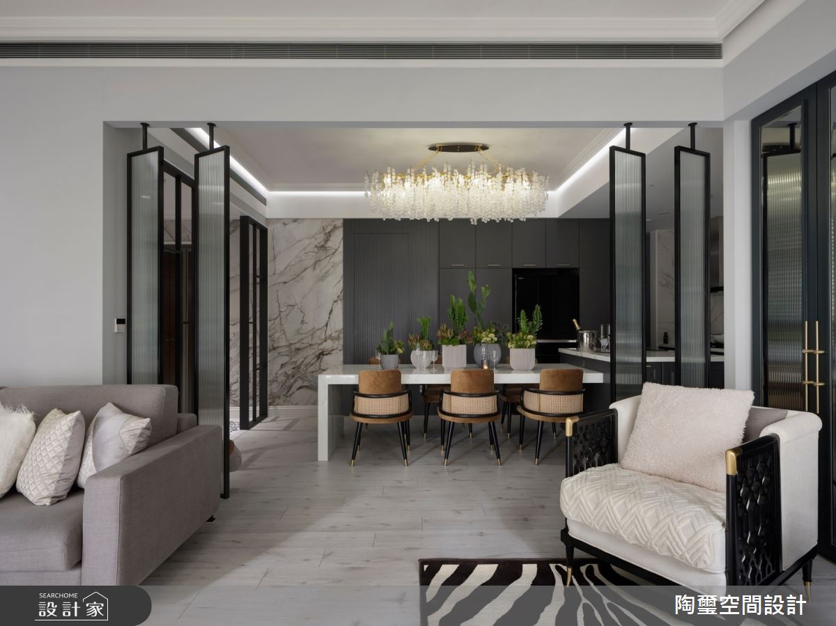 35坪新成屋(5年以下)＿混搭風客廳餐廳案例圖片＿陶璽空間設計＿陶璽_48之10