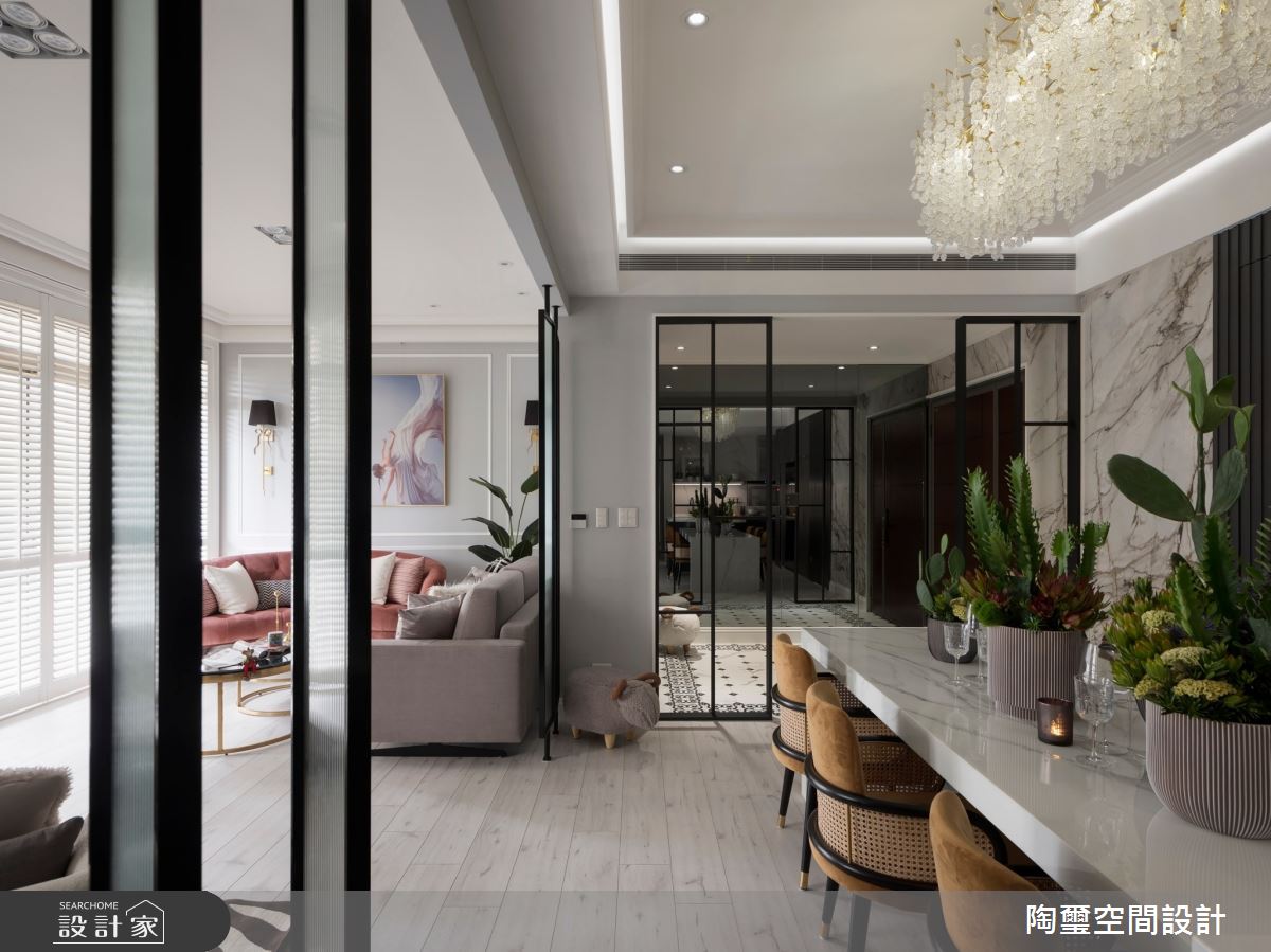 35坪新成屋(5年以下)＿混搭風玄關客廳餐廳案例圖片＿陶璽空間設計＿陶璽_48之16