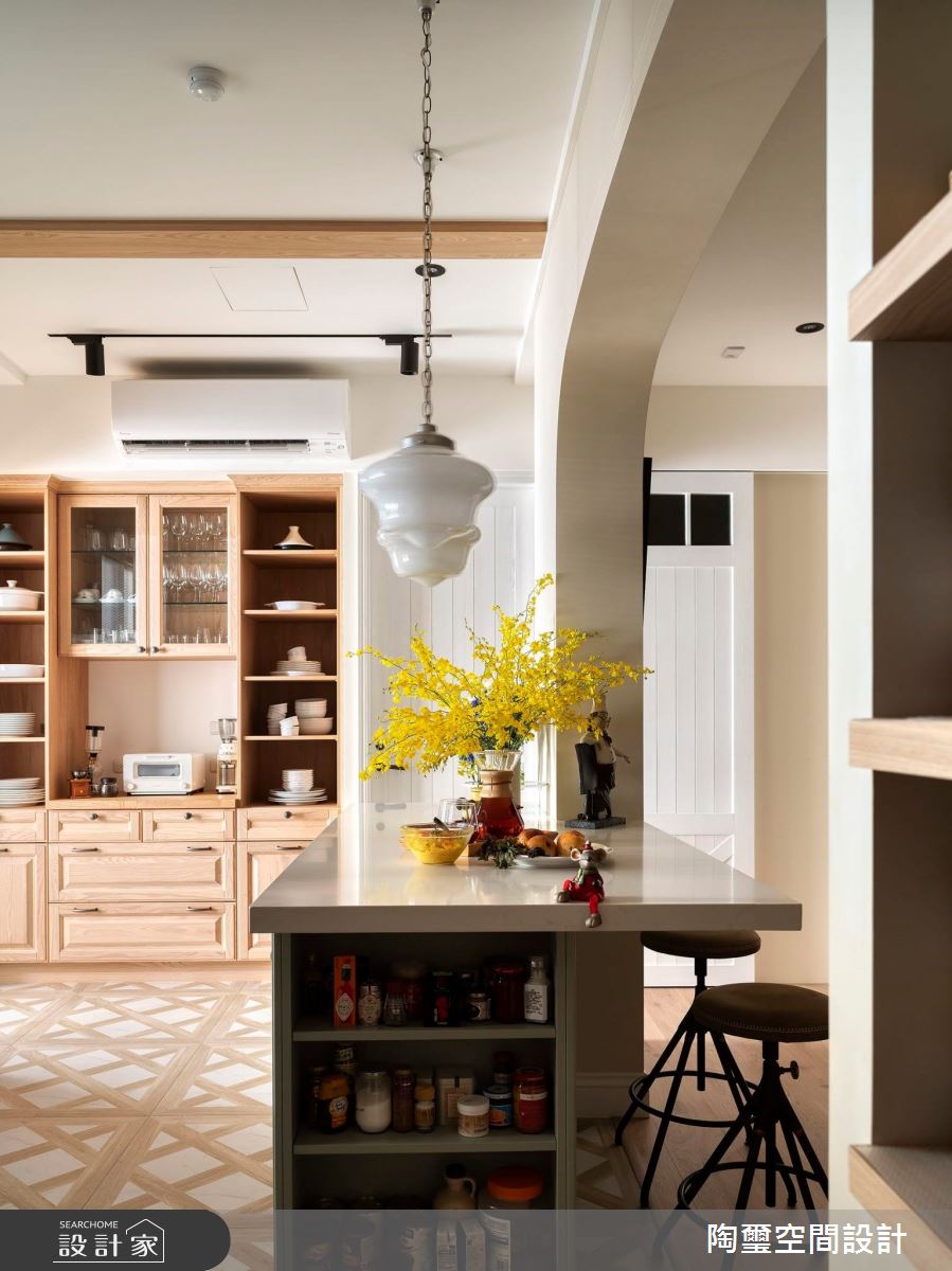 35坪老屋(16~30年)＿美式風餐廳吧檯案例圖片＿陶璽空間設計＿陶璽_49之1