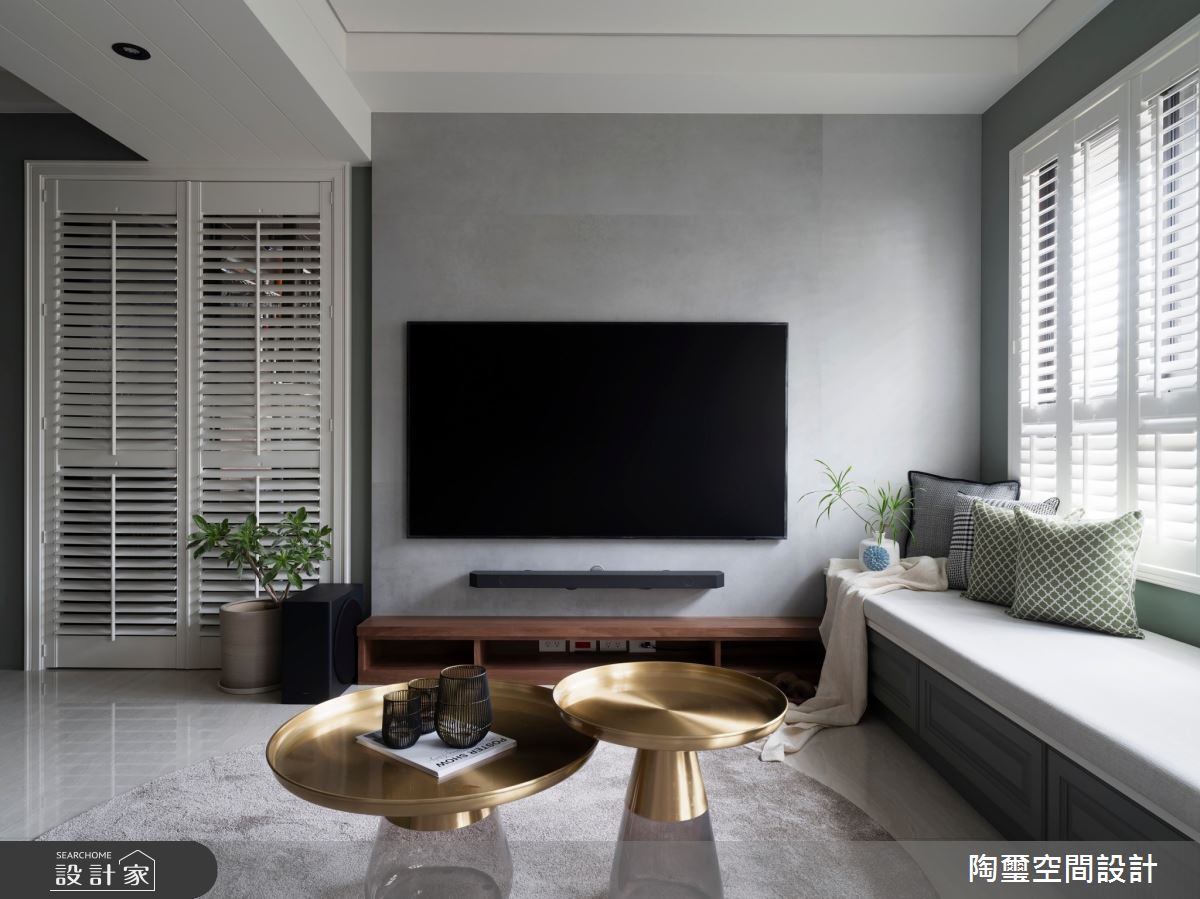 25坪預售屋＿混搭風客廳臥榻案例圖片＿陶璽空間設計＿陶璽_50之8