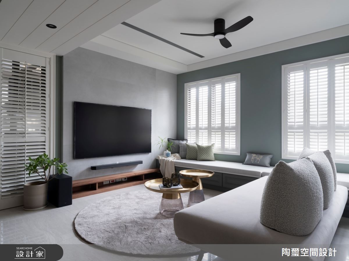 25坪預售屋＿混搭風客廳臥榻案例圖片＿陶璽空間設計＿陶璽_50之7