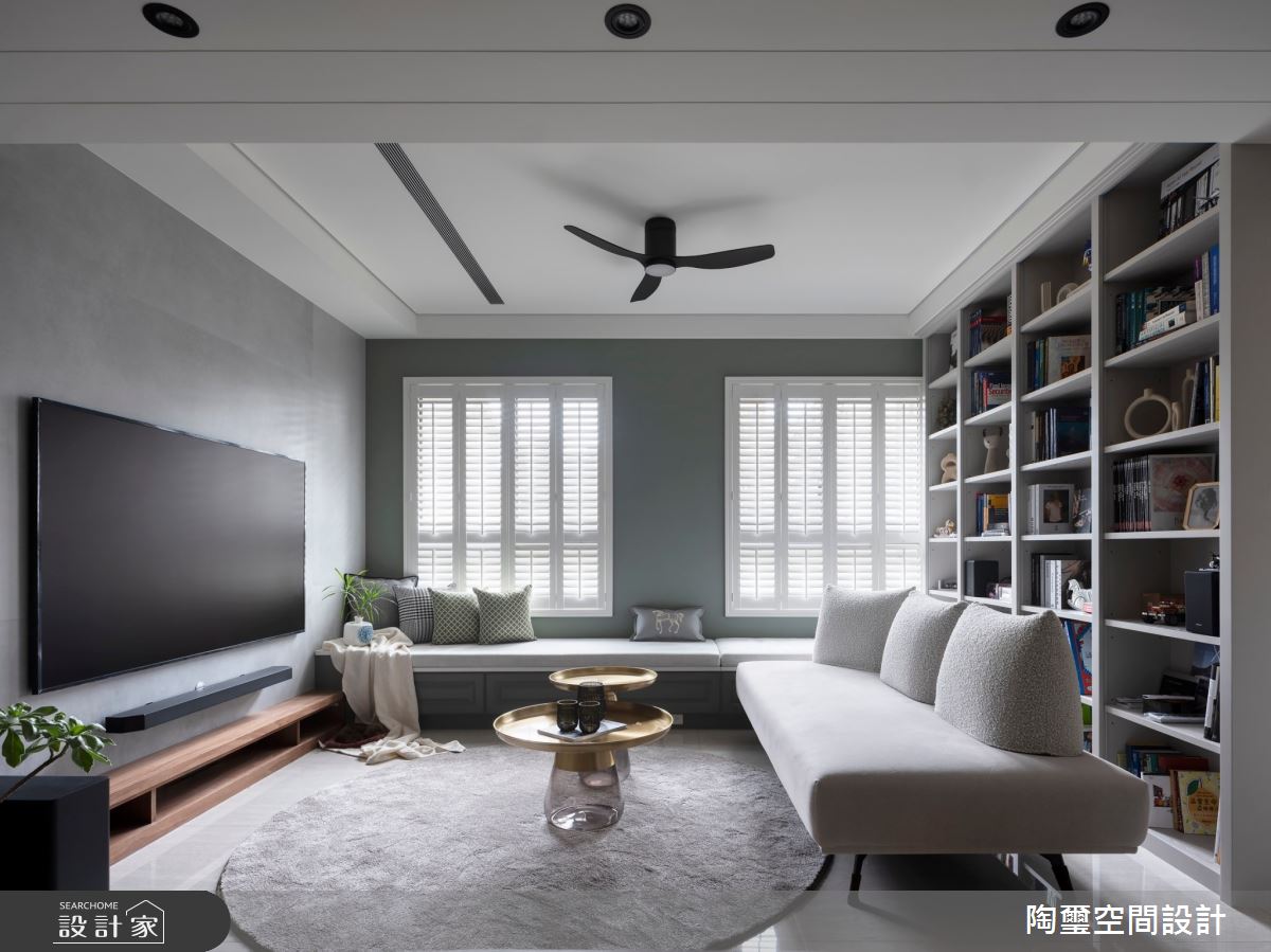 25坪預售屋＿混搭風客廳臥榻案例圖片＿陶璽空間設計＿陶璽_50之6