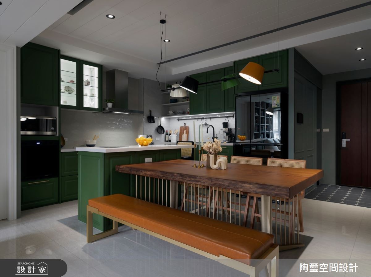 25坪預售屋＿混搭風餐廳廚房中島案例圖片＿陶璽空間設計＿陶璽_50之13