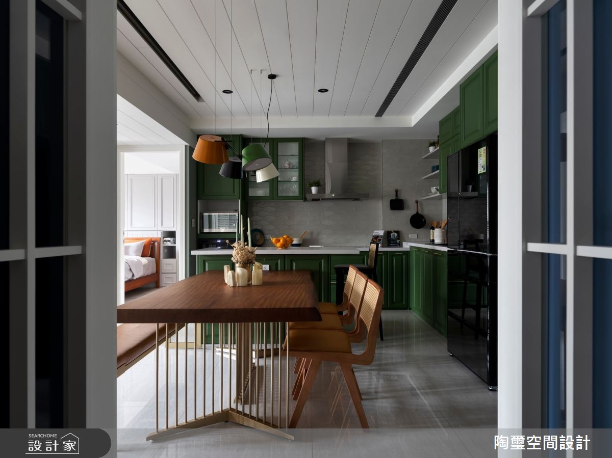 25坪預售屋＿混搭風餐廳廚房中島案例圖片＿陶璽空間設計＿陶璽_50之20