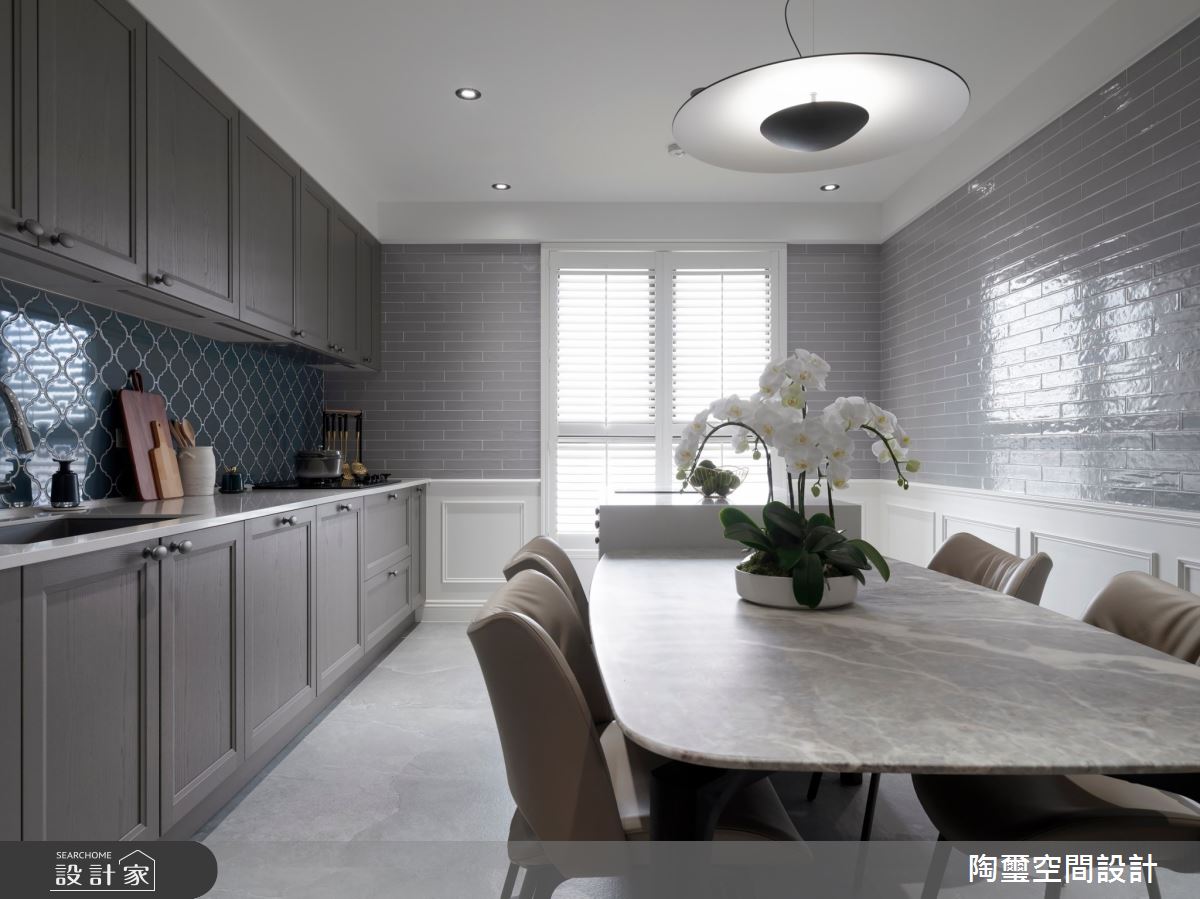 32坪毛胚屋＿英倫風餐廳廚房中島案例圖片＿陶璽空間設計＿陶璽_51之16