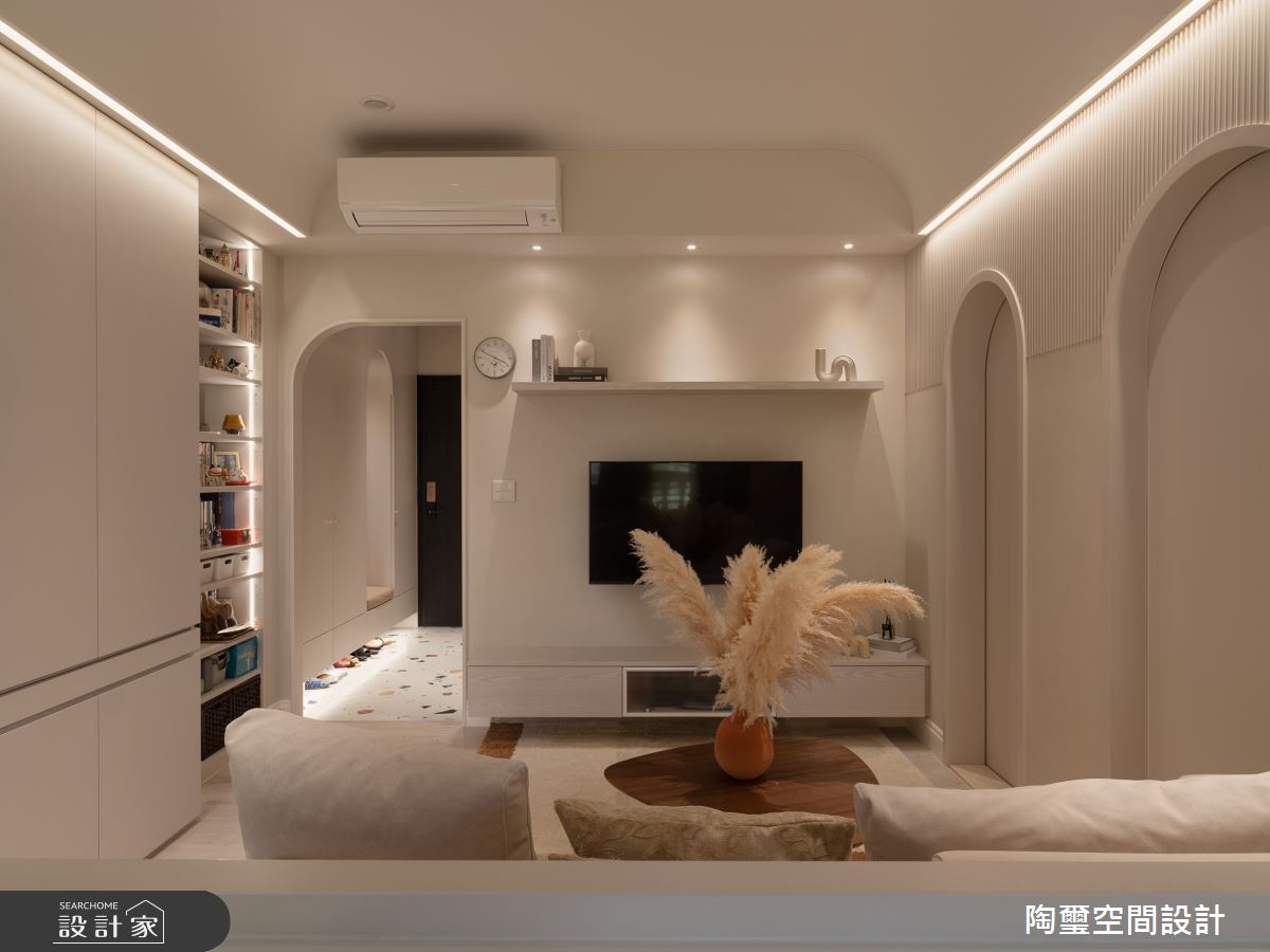 16坪預售屋＿混搭風玄關客廳案例圖片＿陶璽空間設計＿陶璽_52之10