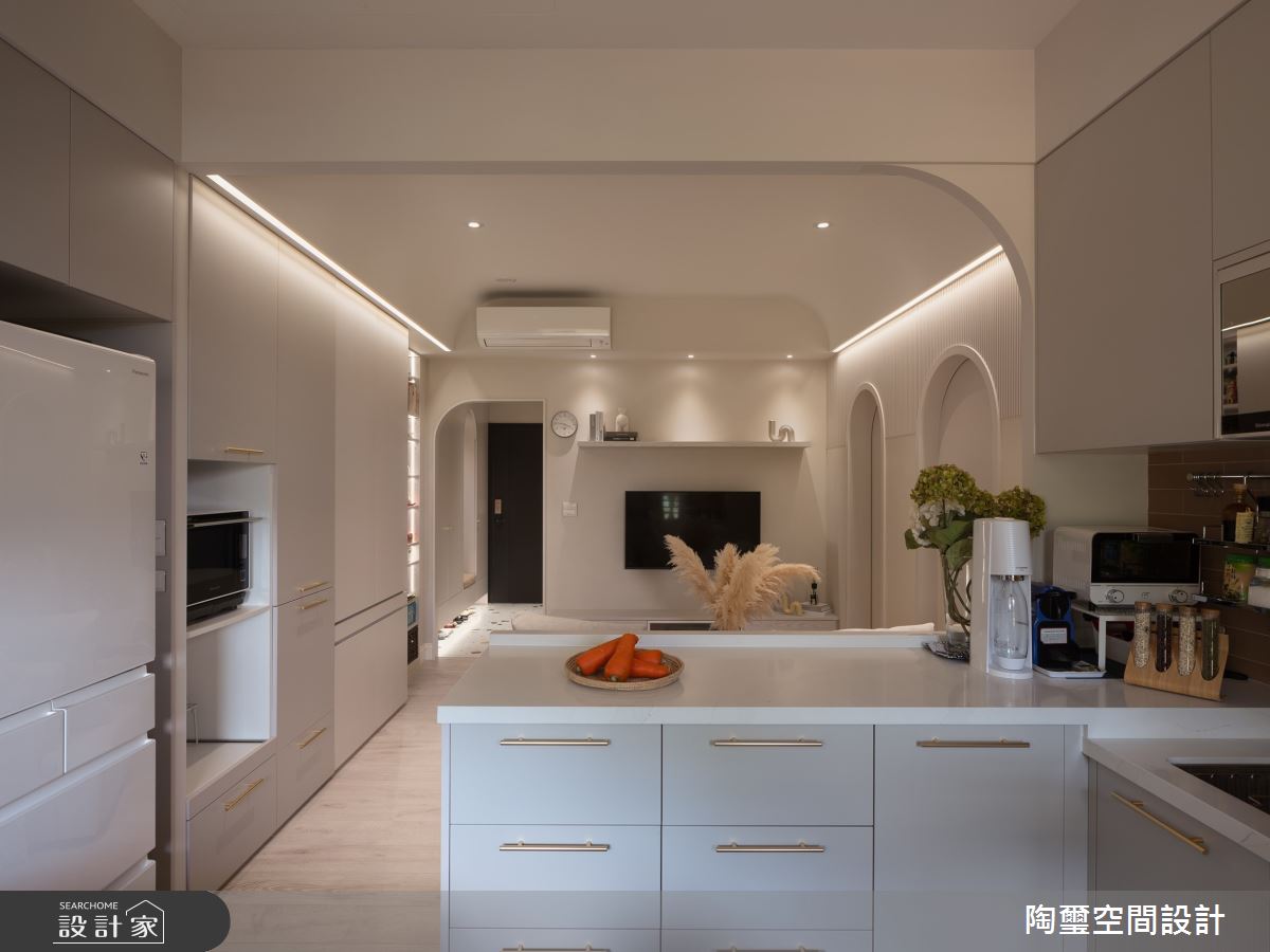 16坪預售屋＿混搭風客廳廚房案例圖片＿陶璽空間設計＿陶璽_52之6