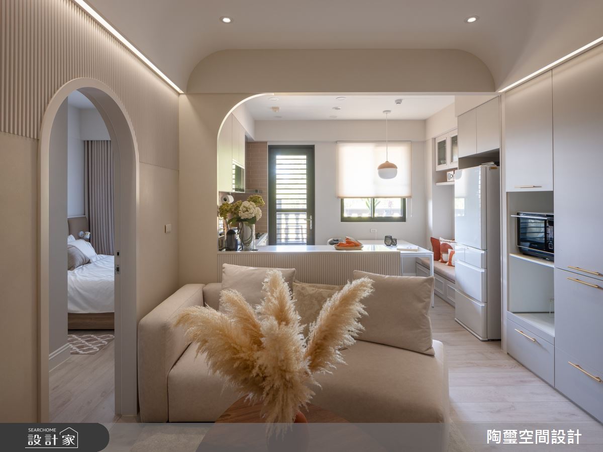 16坪預售屋＿混搭風客廳餐廳廚房臥室案例圖片＿陶璽空間設計＿陶璽_52之13